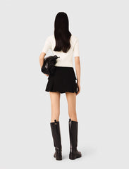 Maje New / Cotton and silk ribbed top