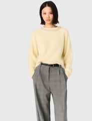 Maje Online / Removable jewel collar sweater