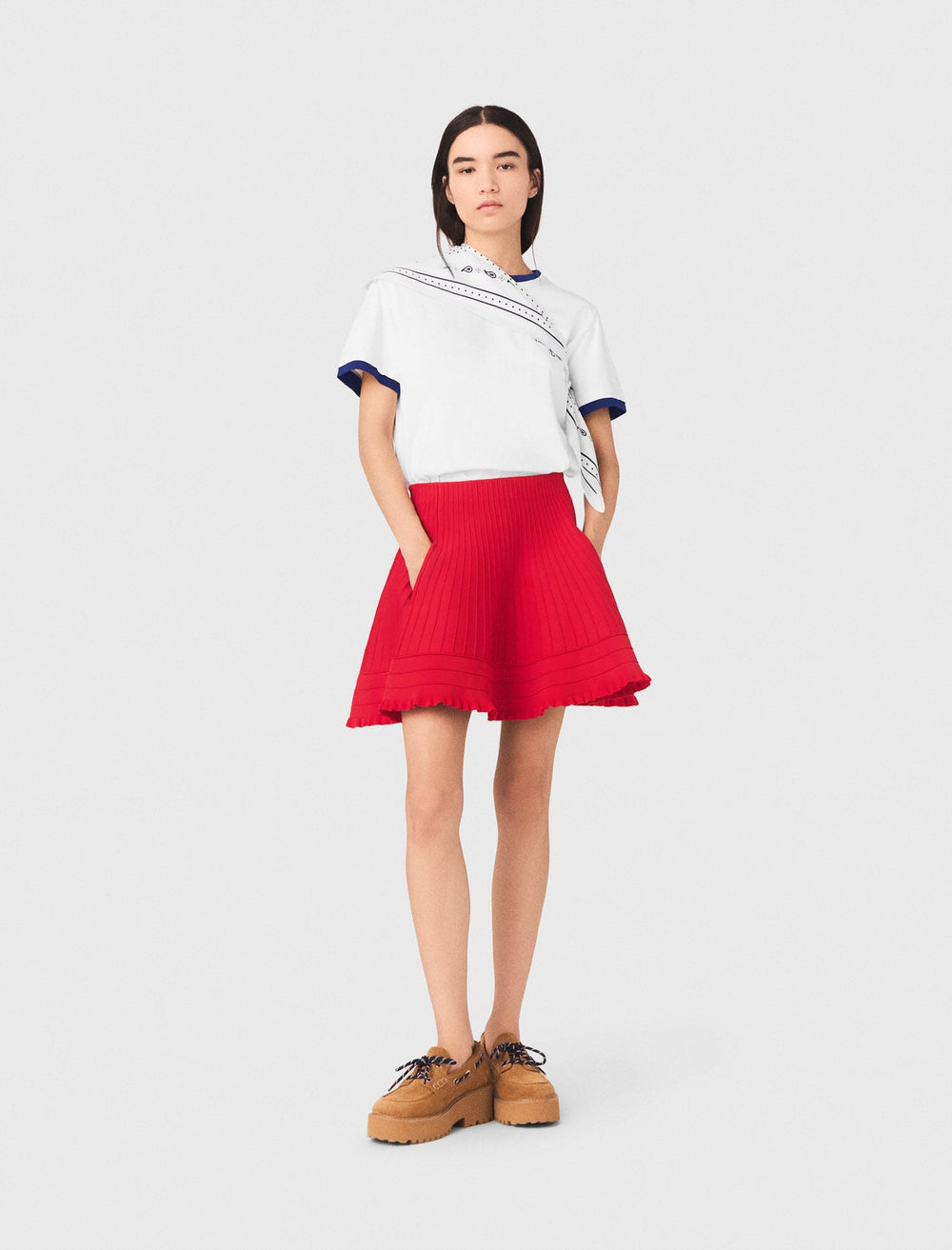 Maje On Sale / Compact knit short skirt