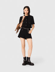 Maje New / Shiny tweed shorts