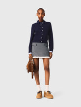 Maje Online / A-line poplin skirt with ruffle