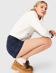 Maje On Sale / Layered effect embellished skort
