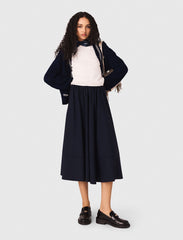 Maje Outlet / Pinstripe tailored midi skirt