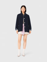 Maje On Sale / Leather & faux shearling jacket