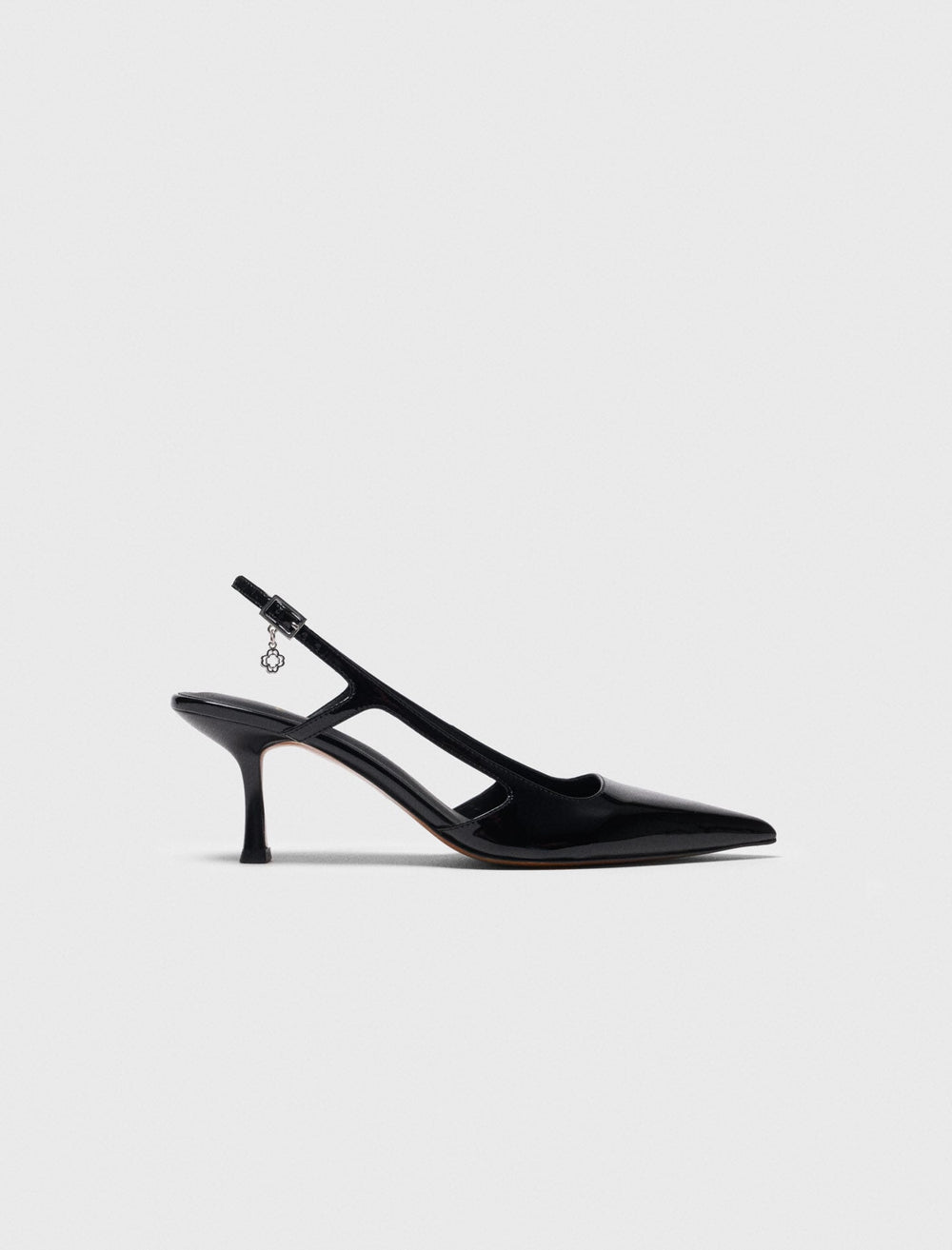 Maje Outlet / Patent leather slingback pumps