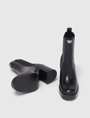 Maje Sale / Heeled leather chelsea boot