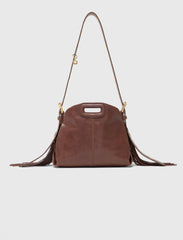 Maje Outlet / Miss M mini bag in vintage leather