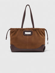 Maje New / Leather and suede Milpli tote bag