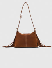 Maje Online / Topstitched suede Miss M Mini bag