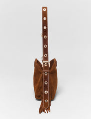 Maje Online / Topstitched suede Miss M Mini bag