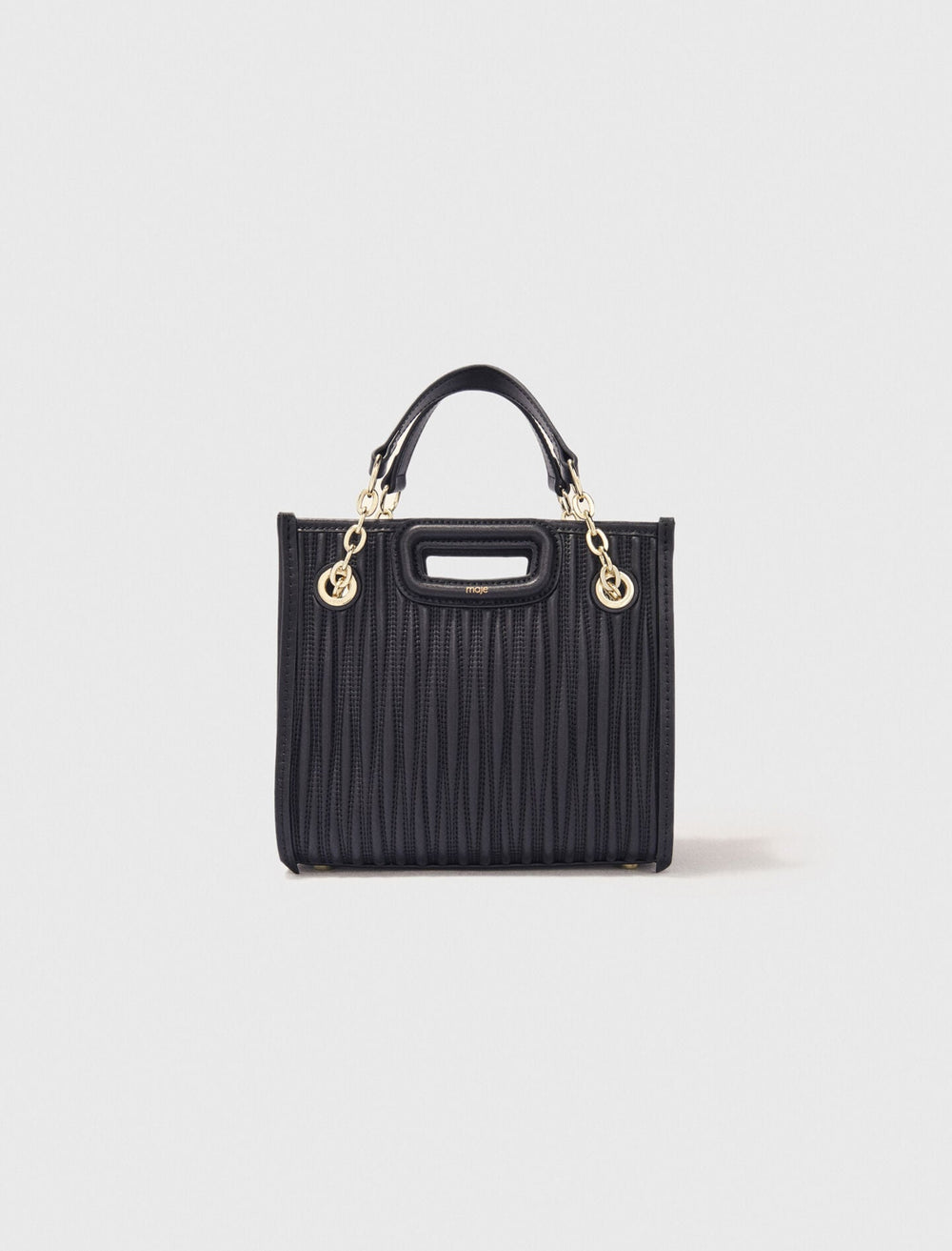 Maje Online / Mini quilted leather tote bag