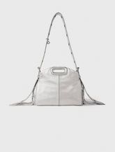 Maje Sale / Metallic leather Miss M Mini bag