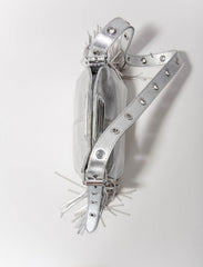 Maje Sale / Metallic leather Miss M Mini bag