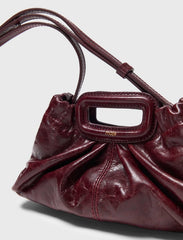 Maje Outlet / Crackled leather Milpli mini Clutch