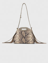 Maje Discount / Python-embossed Miss M mini bag