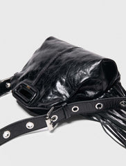 Maje Shop / Miss M mini cracked leather bag