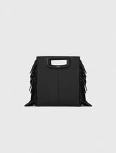 Maje On Sale / Smooth leather M bag with fringing