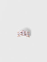 Maje New / Two-tone rhinestone ring