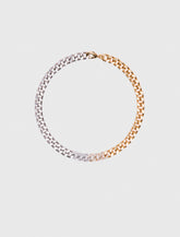 Maje Online / Two-tone rhinestone link necklace