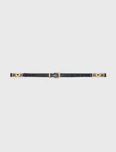 Maje Shop / Slim croc-effect leather belt