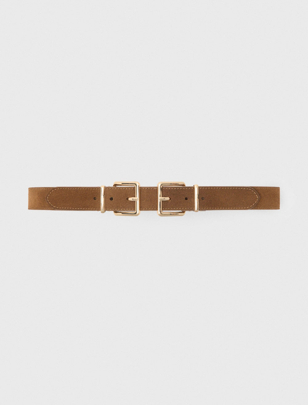 Maje Sale / Double buckle suede belt