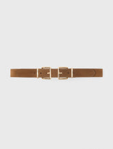 Maje Sale / Double buckle suede belt