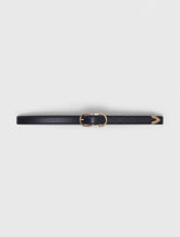 Maje Outlet / Double-buckle leather belt