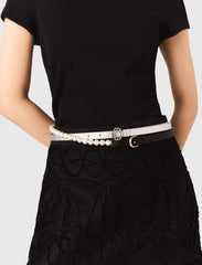 Maje New / Mixed bead and leather belt