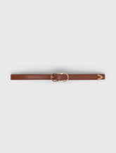 Maje Online / Double-buckle leather belt