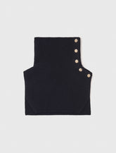 Maje Discount / Button-up wool mix collar wrap
