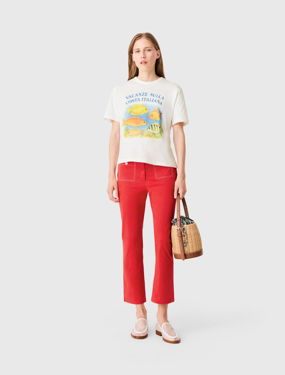 Maje Online / T-shirt with fish print