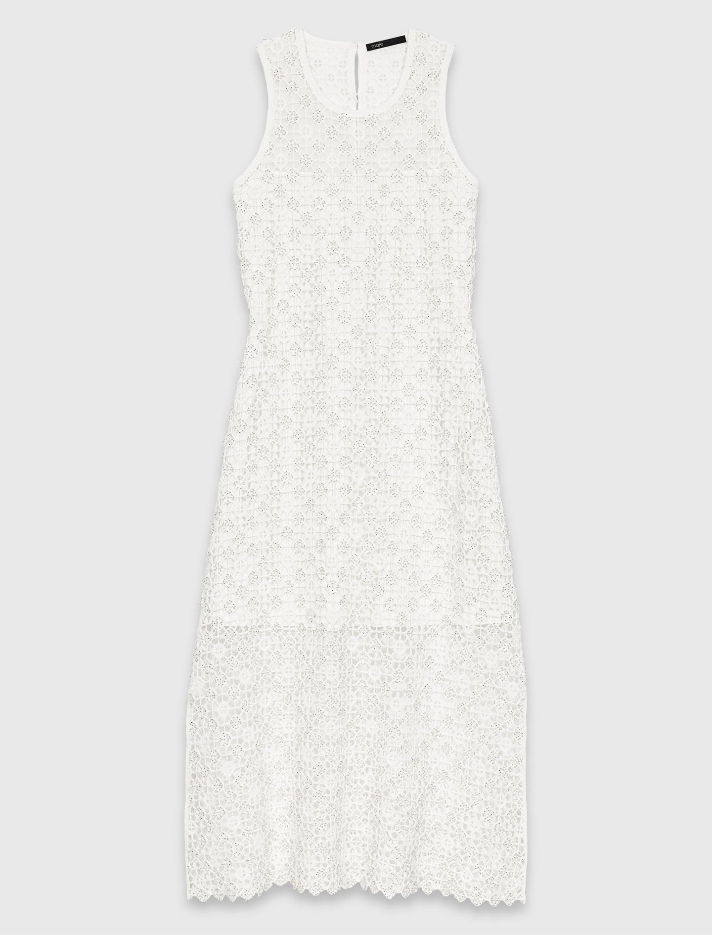 Maje On Sale / Rhinestone crochet maxi dress