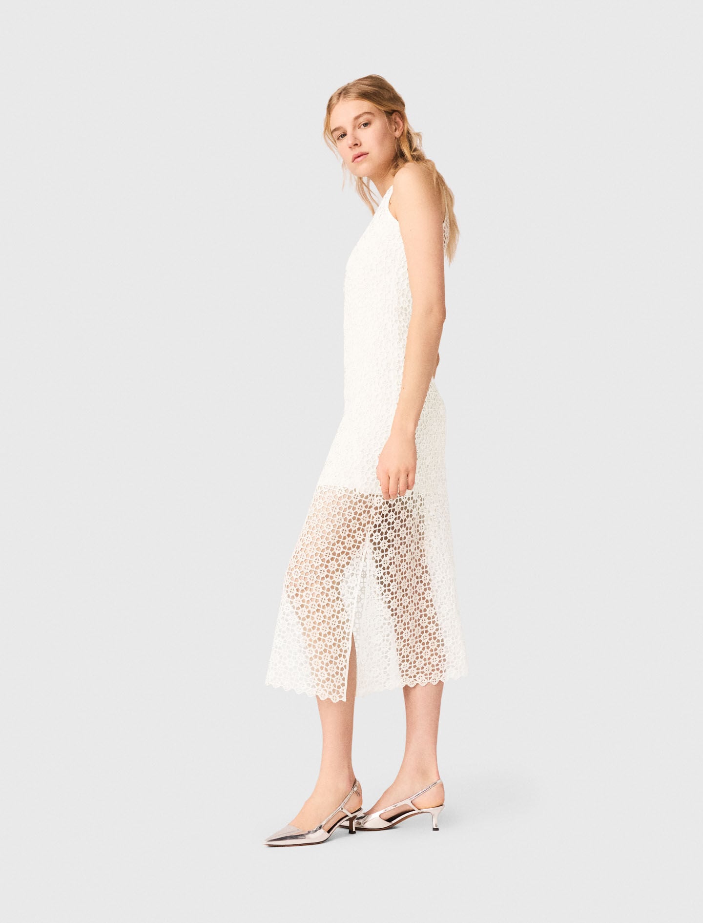 Maje On Sale / Rhinestone crochet maxi dress