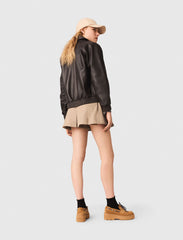 Maje New / Cropped leather jacket