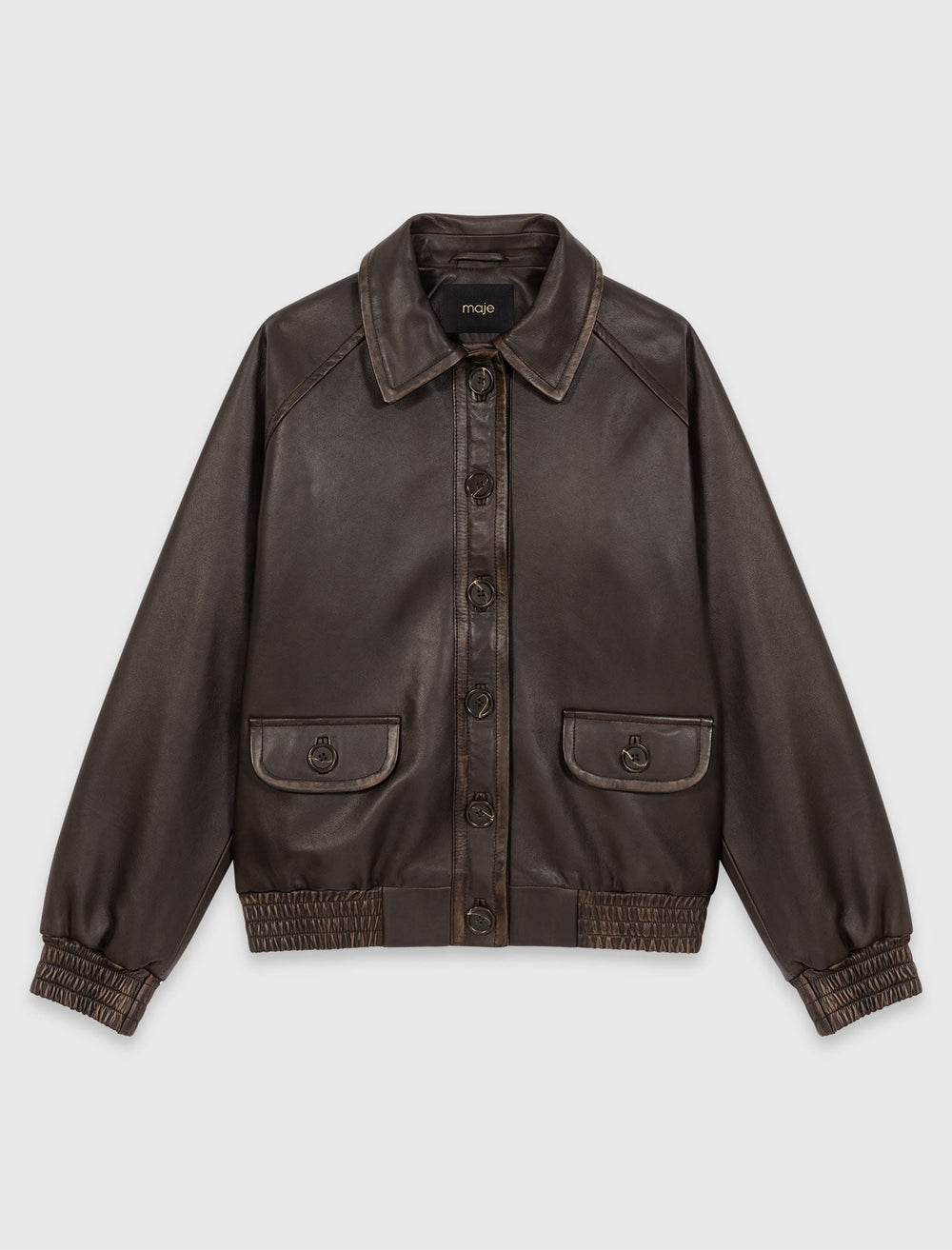 Maje New / Cropped leather jacket