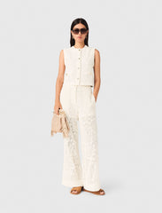 Maje Discount / Guipure lace trousers