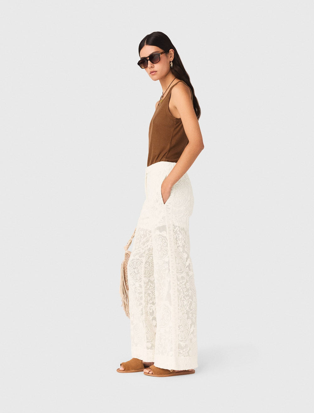 Maje Discount / Guipure lace trousers