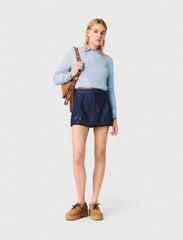 Maje Online / Sweater with jeweled bows on back