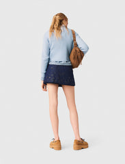 Maje Online / Sweater with jeweled bows on back