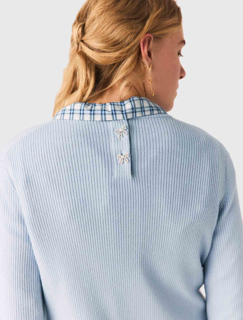 Maje Online / Sweater with jeweled bows on back