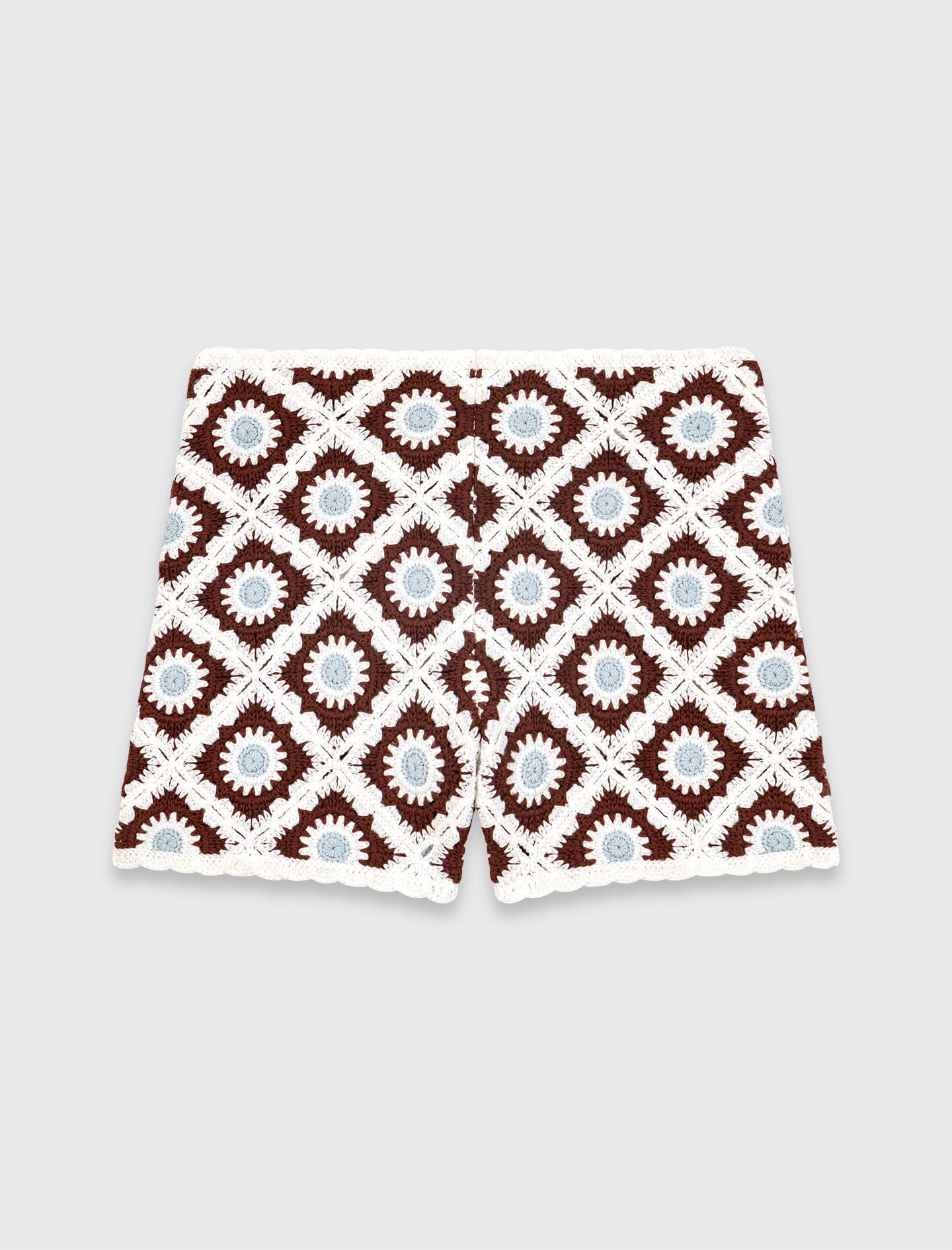 Maje Shop / Floral-patterned crochet shorts