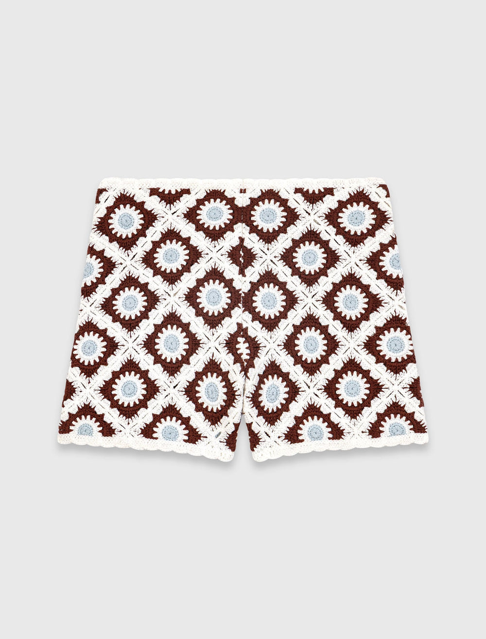 Maje Shop / Floral-patterned crochet shorts