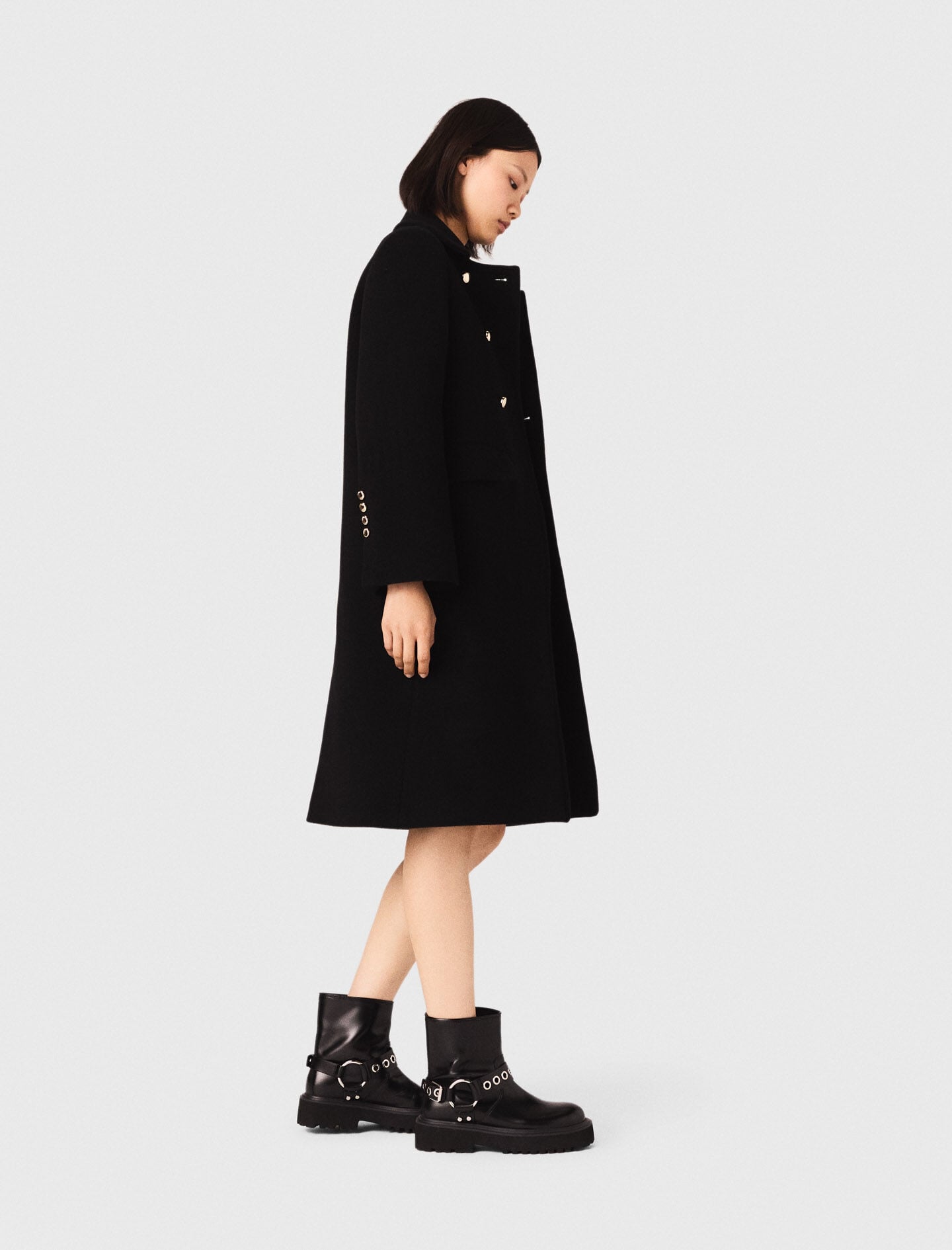 Maje Sale / Long wool blend coat