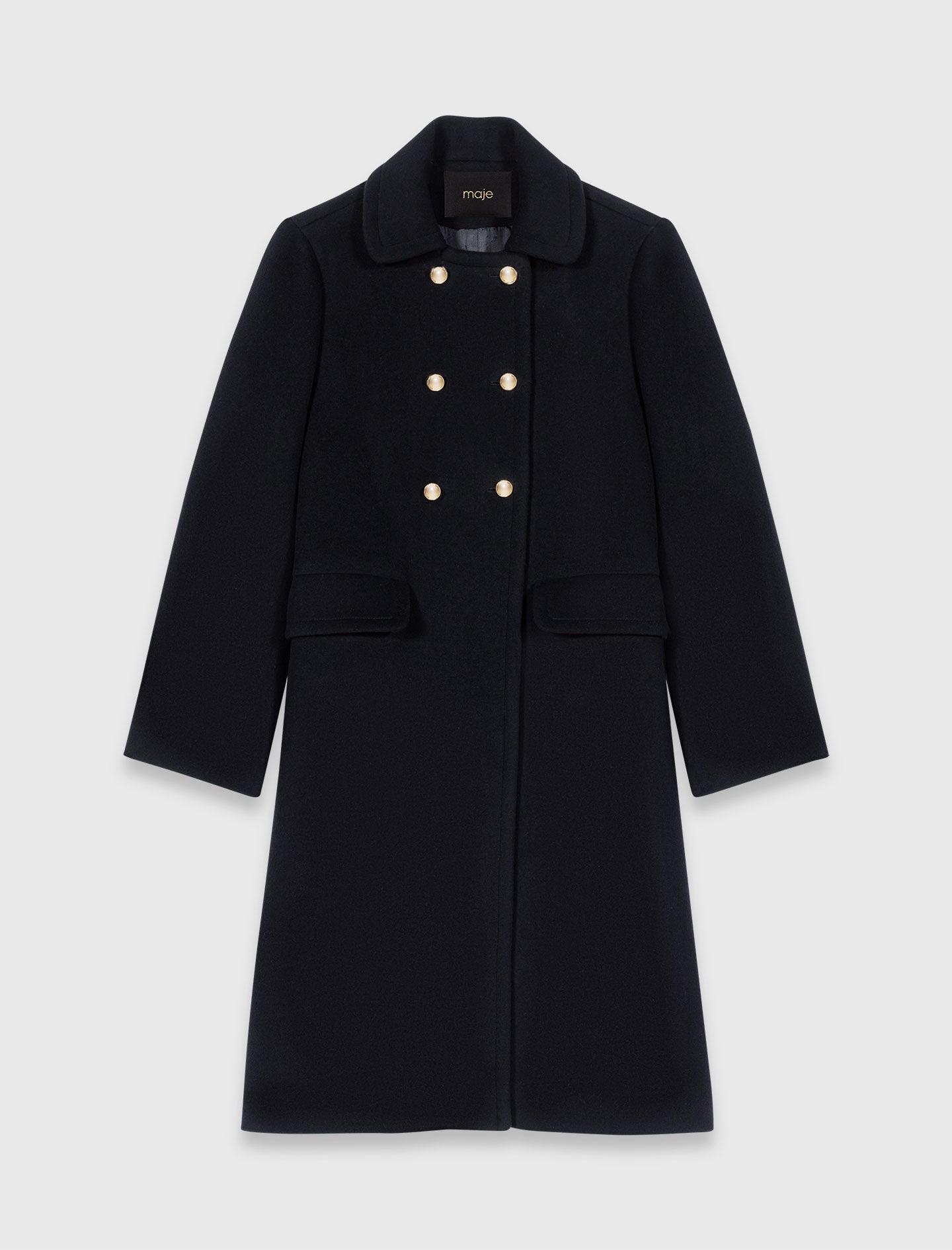 Maje Sale / Long wool blend coat