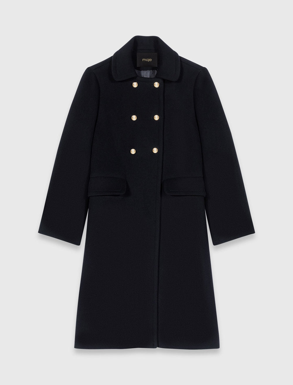 Maje Sale / Long wool blend coat
