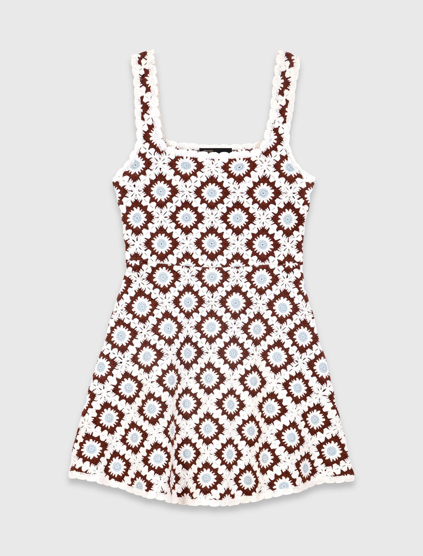 Maje New / Floral crochet dress