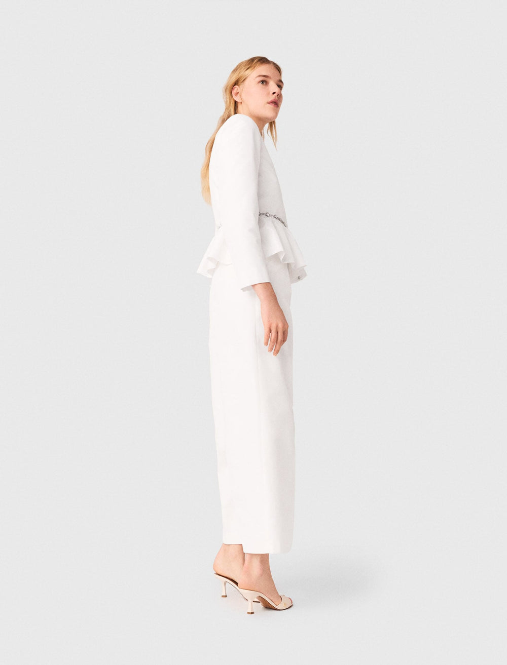Maje Discount / Cropped jacket with jewelled belt