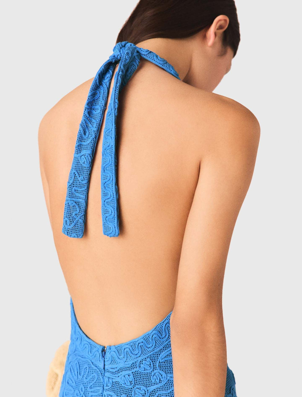 Maje Online / Backless guipure maxi dress