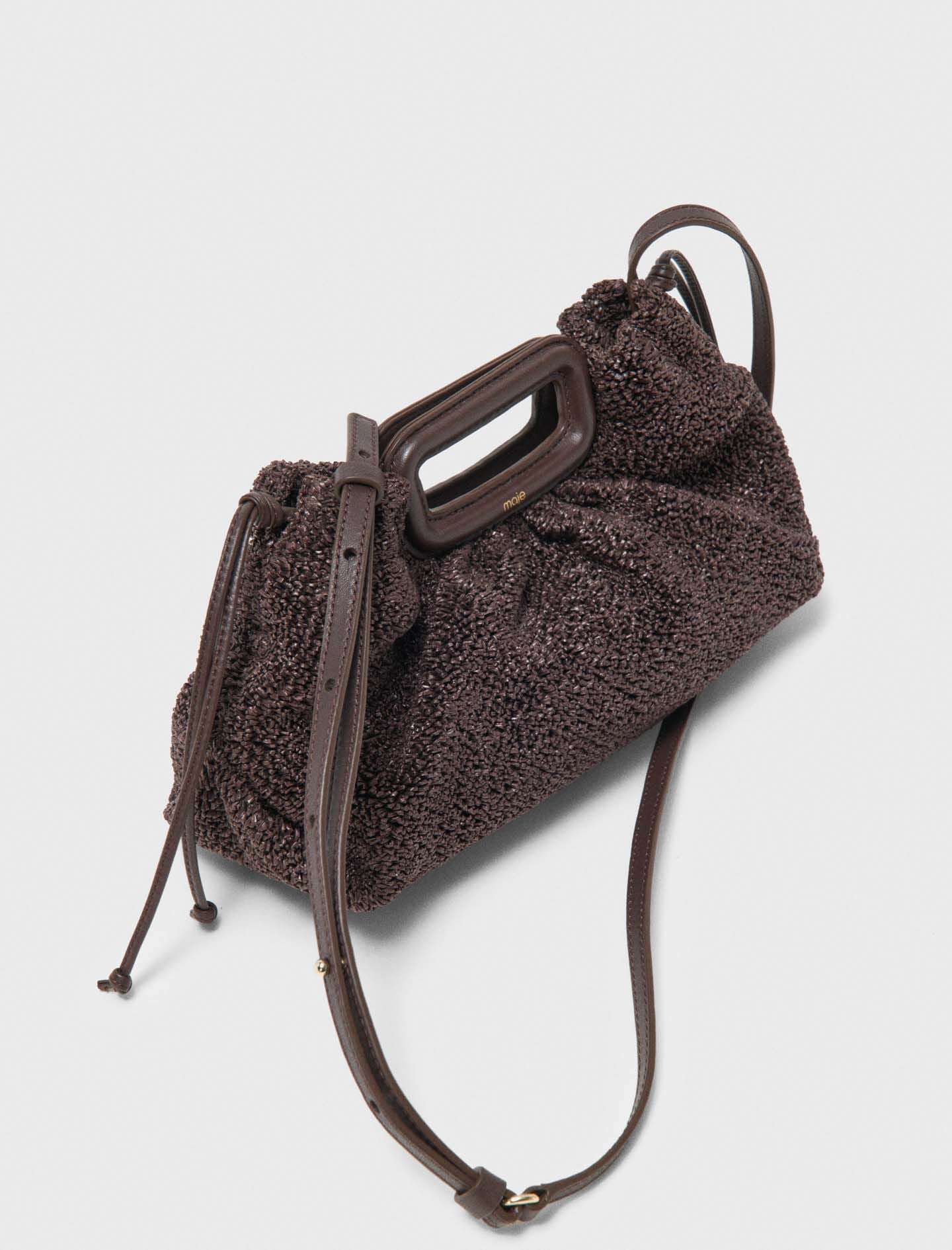 Maje Sale / Mipli bouclé effect clutch bag