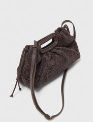 Maje Sale / Mipli bouclé effect clutch bag
